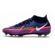 Nike Phantom GT Elite DF II FG College Navy Bianco Viola Vivido