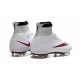 Scarpe da Calcio Nuovi Ronaldo Nike Mercurial Superfly FG Bianco Rosso