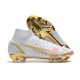 Nike Mercurial Superfly 8 Elite DF FG Bianco Oro Rosa