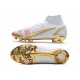 Nike Mercurial Superfly 8 Elite DF FG Bianco Oro Rosa