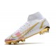 Nike Mercurial Superfly 8 Elite DF FG Bianco Oro Rosa