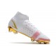 Nike Mercurial Superfly 8 Elite DF FG Bianco Oro Rosa