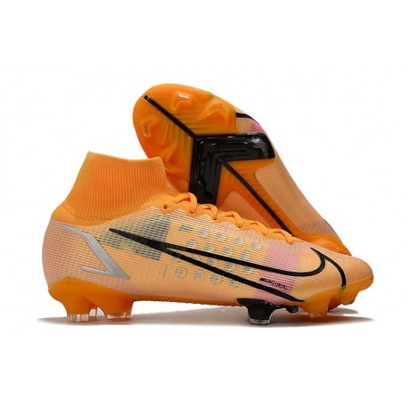 Nike Mercurial Superfly 8 Elite DF FG Arancione Nero