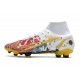 Nike Mercurial Superfly 8 Elite DF FG Ronaldo Bianco Rosso Blu Oro