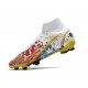 Nike Mercurial Superfly 8 Elite DF FG Ronaldo Bianco Rosso Blu Oro