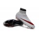 Scarpe da Calcio Nuovi Ronaldo Nike Mercurial Superfly FG Bianco Rosso