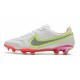 Scarpa da Calcio Nike Tiempo Legend 9 Elite FG Bianco Rosso Rosa