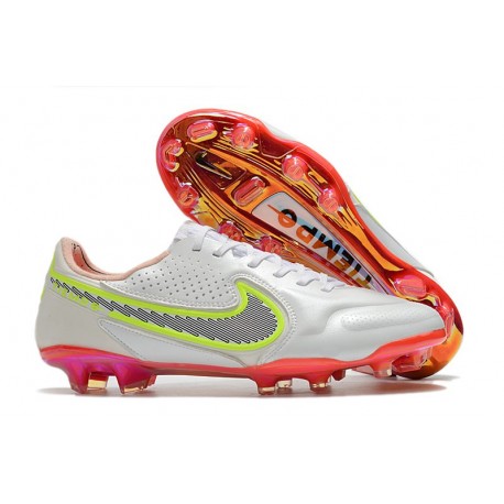 Scarpa da Calcio Nike Tiempo Legend 9 Elite FG Bianco Rosso Rosa