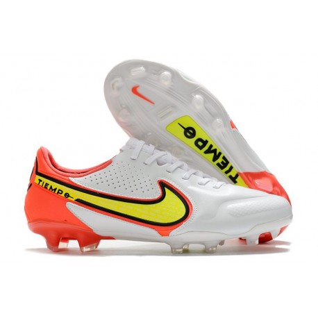 Scarpa da Calcio Nike Tiempo Legend 9 Elite FG Bianco Volt Cremisi Vivace