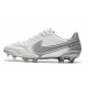 Scarpa da Calcio Nike Tiempo Legend 9 Elite FG Bianco Grigio