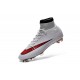 Scarpe da Calcio Nuovi Ronaldo Nike Mercurial Superfly FG Bianco Rosso