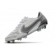 Scarpa da Calcio Nike Tiempo Legend 9 Elite FG Bianco Grigio