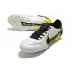 Scarpa da Calcio Nike Tiempo Legend 9 Elite FG Bianco Fumo Scuro Grigio Nero Giallo