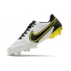 Scarpa da Calcio Nike Tiempo Legend 9 Elite FG Bianco Fumo Scuro Grigio Nero Giallo