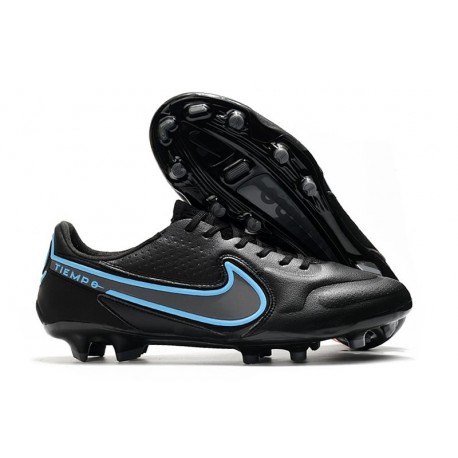 Scarpa da Calcio Nike Tiempo Legend 9 Elite FG Nero Grigio Ferro