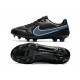 Scarpa da Calcio Nike Tiempo Legend 9 Elite FG Nero Grigio Ferro