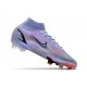 Nike Mercurial Superfly 8 Elite DF FG Mbappe Thistle Chiaro Argento Metallico