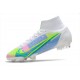 Nike Mercurial Superfly 8 Elite DF FG Bianco Blu