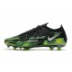 Nike Phantom GT II Elite FG Nero Metallic Platino Verde Strike