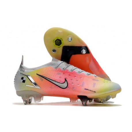 Nike Mercurial Vapor XIV Elite SG-Pro Bianco Argento Metallico Platino Puro