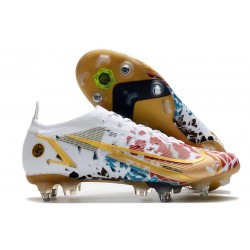 Nike Mercurial Vapor XIV Elite SG-Pro Bianco Rosso Oro