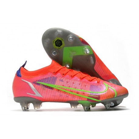 Nike Mercurial Vapor XIV Elite SG-Pro Cremisi Vivace Argento Metallico