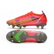 Nike Mercurial Vapor XIV Elite SG-Pro Cremisi Vivace Argento Metallico