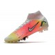 Nike Mercurial Superfly VIII Elite AG Bianco Argento Metallico Platino Puro