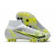 Nike Mercurial Superfly VIII Elite AG Bianco Nero Metallic Argento Volt