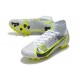 Nike Mercurial Superfly VIII Elite AG Bianco Nero Metallic Argento Volt