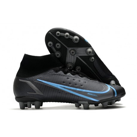 Nike Mercurial Superfly VIII Elite AG Nero Grigio Ferro