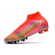 Nike Mercurial Superfly VIII Elite AG Cremisi Vivace Argento Metallico