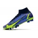 Nike Mercurial Superfly VIII Elite AG Zaffiro Volt Blu Void