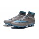 Scarpe da Calcio Nuovi Ronaldo Nike Mercurial Superfly FG Grigio Blu