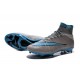 Scarpe da Calcio Nuovi Ronaldo Nike Mercurial Superfly FG Grigio Blu