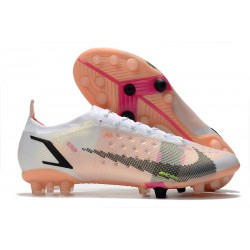 Nike Mercurial Vapor 14 Elite AG Pro Bianco Nero Cremisi Vivace Rosa