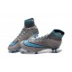 Scarpe da Calcio Nuovi Ronaldo Nike Mercurial Superfly FG Grigio Blu