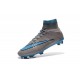 Scarpe da Calcio Nuovi Ronaldo Nike Mercurial Superfly FG Grigio Blu