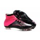 Scarpe da Calcio Nuovi Ronaldo Nike Mercurial Superfly FG Pelle Nero Rosa