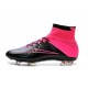 Scarpe da Calcio Nuovi Ronaldo Nike Mercurial Superfly FG Pelle Nero Rosa