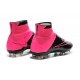 Scarpe da Calcio Nuovi Ronaldo Nike Mercurial Superfly FG Pelle Nero Rosa