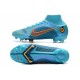 Nike Mercurial Superfly VIII Elite FG Blu Cloro Arancione Laser Marina