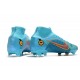 Nike Mercurial Superfly VIII Elite FG Blu Cloro Arancione Laser Marina