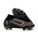 Nike Mercurial Superfly VIII Elite FG Nero Oro Argento Metallico