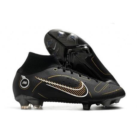 Nike Mercurial Superfly VIII Elite FG Nero Oro Argento Metallico