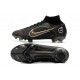 Nike Mercurial Superfly VIII Elite FG Nero Oro Argento Metallico