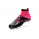 Scarpe da Calcio Nuovi Ronaldo Nike Mercurial Superfly FG Pelle Nero Rosa