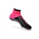 Scarpe da Calcio Nuovi Ronaldo Nike Mercurial Superfly FG Pelle Nero Rosa