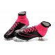 Scarpe da Calcio Nuovi Ronaldo Nike Mercurial Superfly FG Pelle Nero Rosa