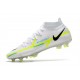 Nike Phantom GT Elite DF II FG Bianco Calcio Blu Marina Scuro